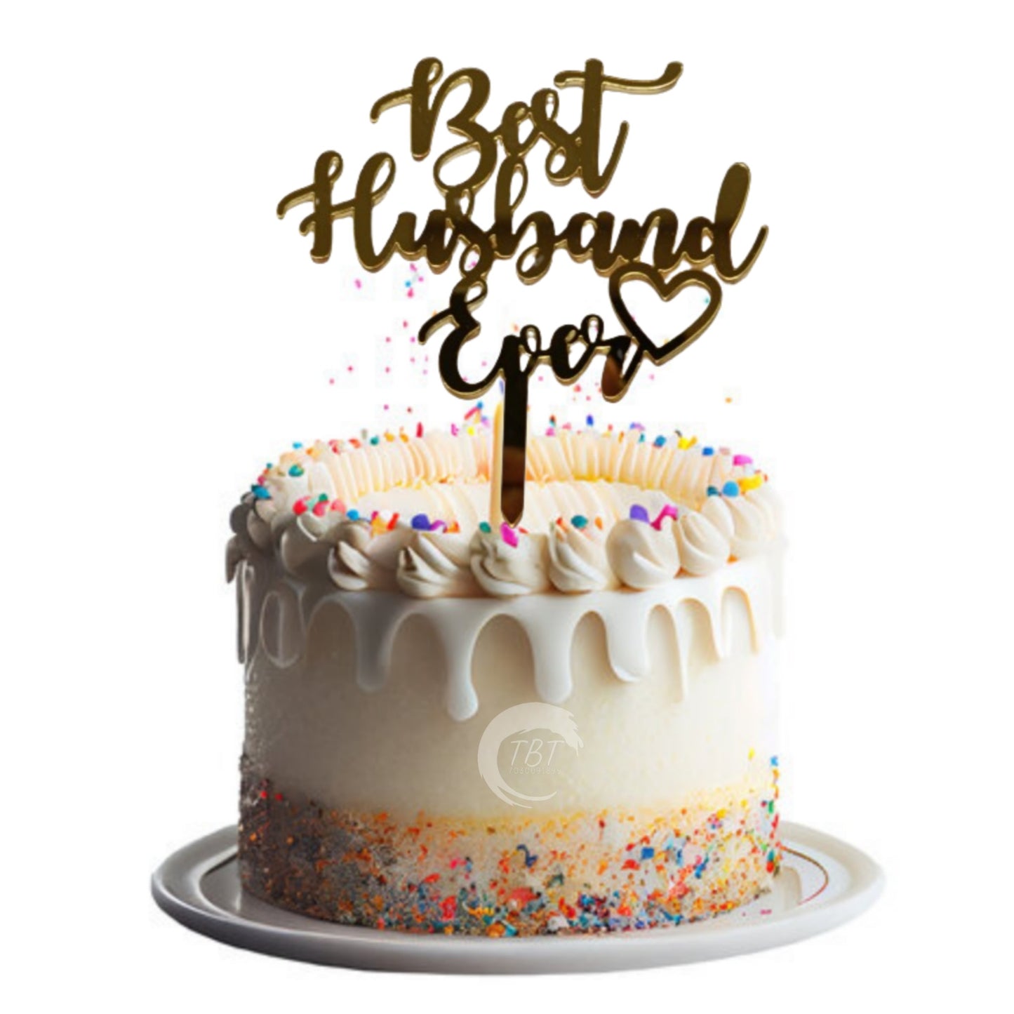 Best Husband Ever Acrylic Cake Topper #2