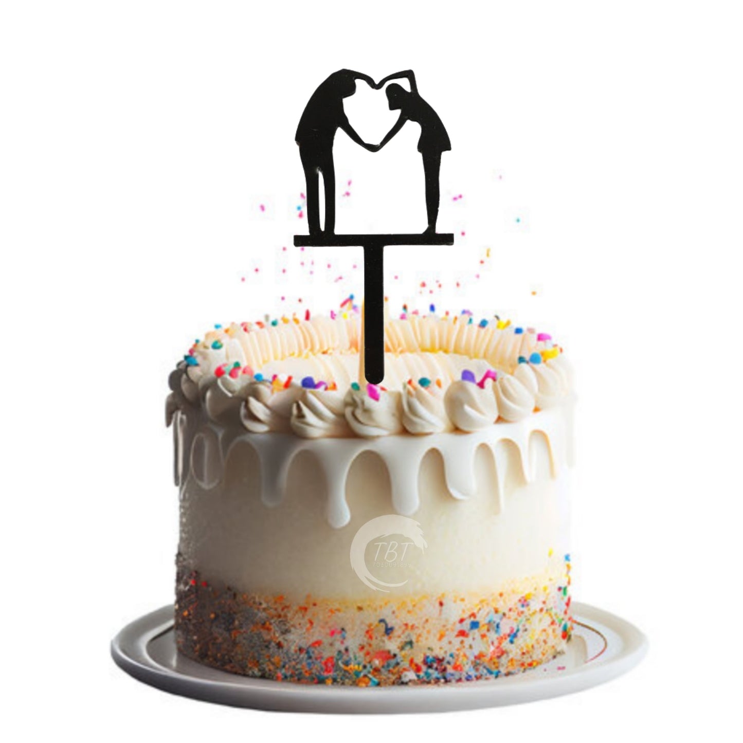 Couple Acrylic Cake Topper #16