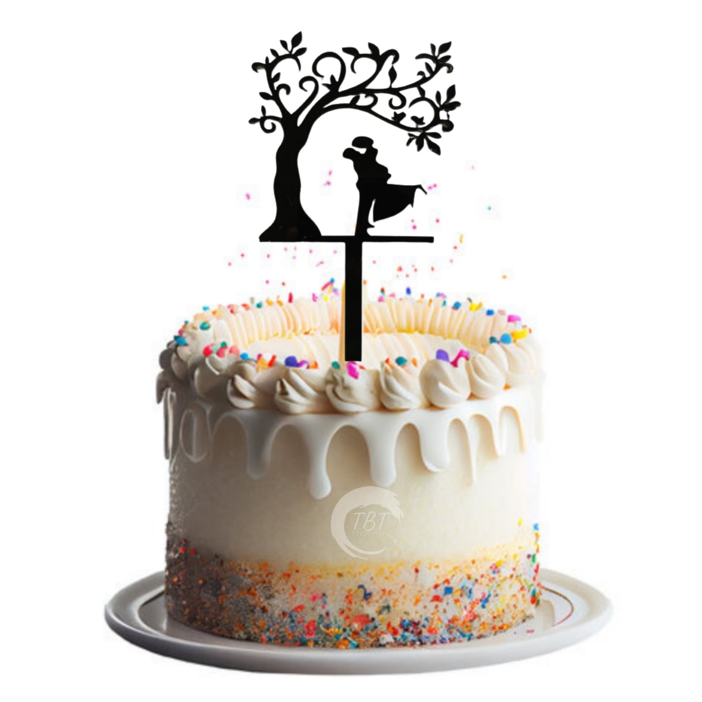 Couple Acrylic Cake Topper #15