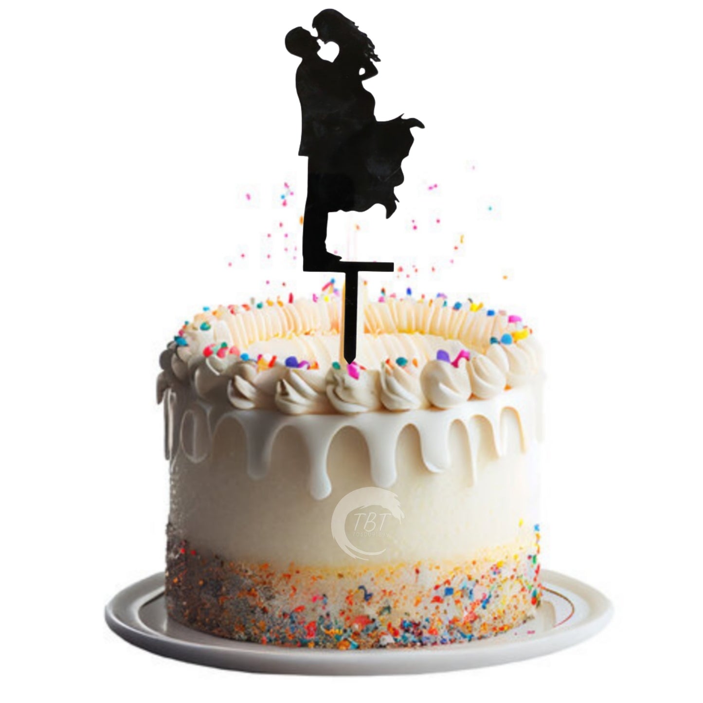 Wedding Couple Acrylic Cake Topper #9