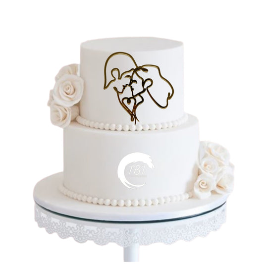 Couple Acrylic Cake Topper #18