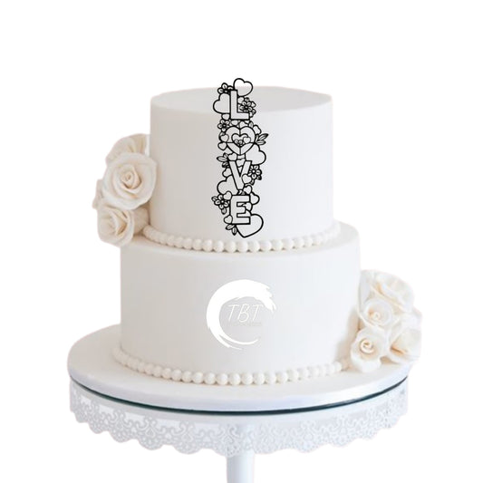 Love Acrylic Cake Topper #11