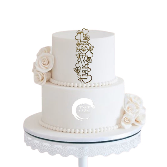 Love Acrylic Cake Topper #12