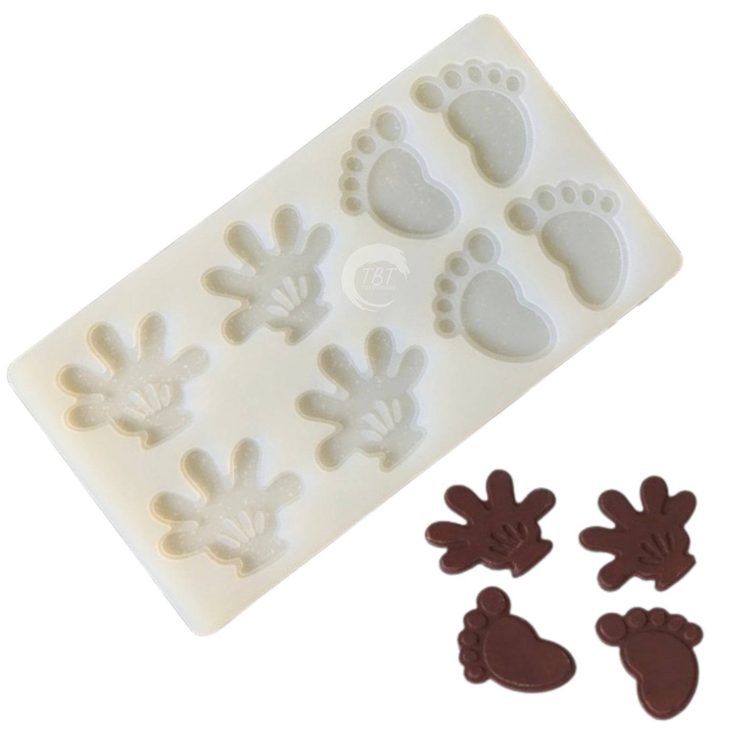 Baby Hand and Leg Chocolate Garnishing Sheet Mold