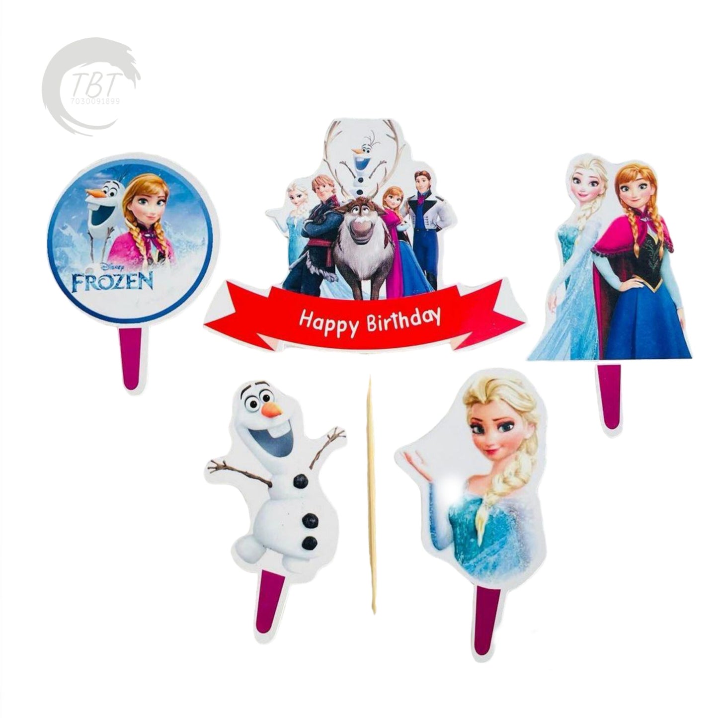 Frozen Paper Theme Topper Set