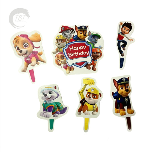 Paw Patrol Paper Theme Topper Set