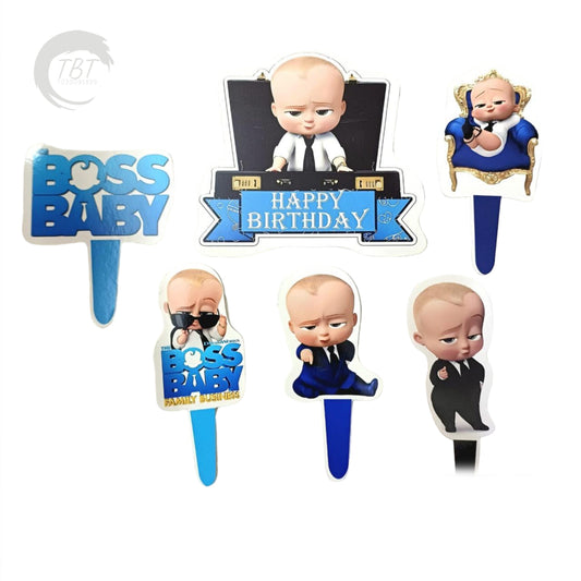 Baby Boss Paper Theme Topper Set