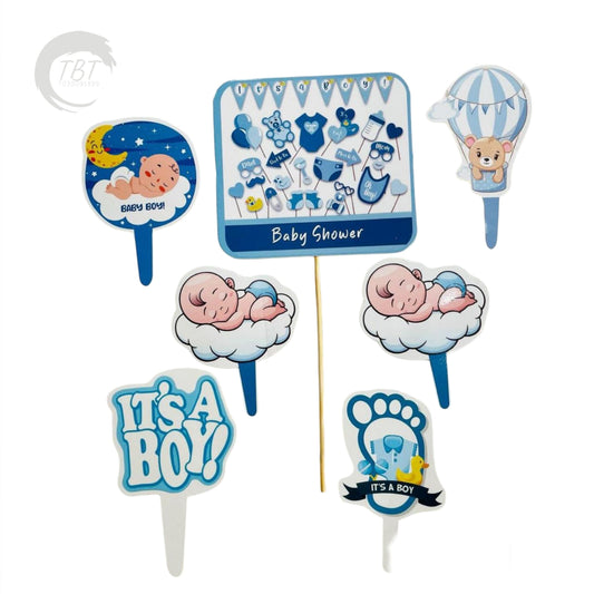 Baby Shower Paper Theme Topper Set