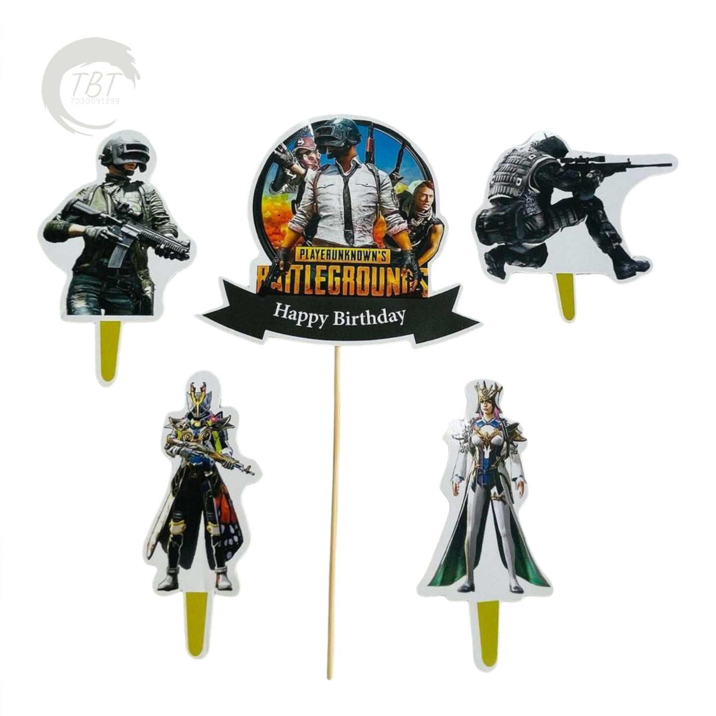 PUBG Paper Theme Topper Set