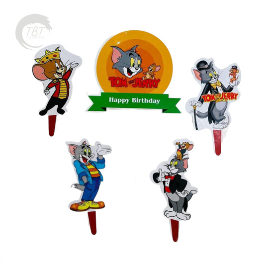 Tom And Jerry Paper Theme Topper Set