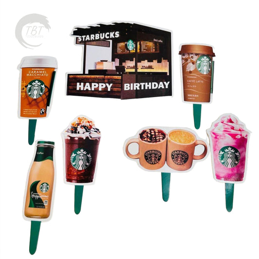 Starbucks Paper Theme Topper Set