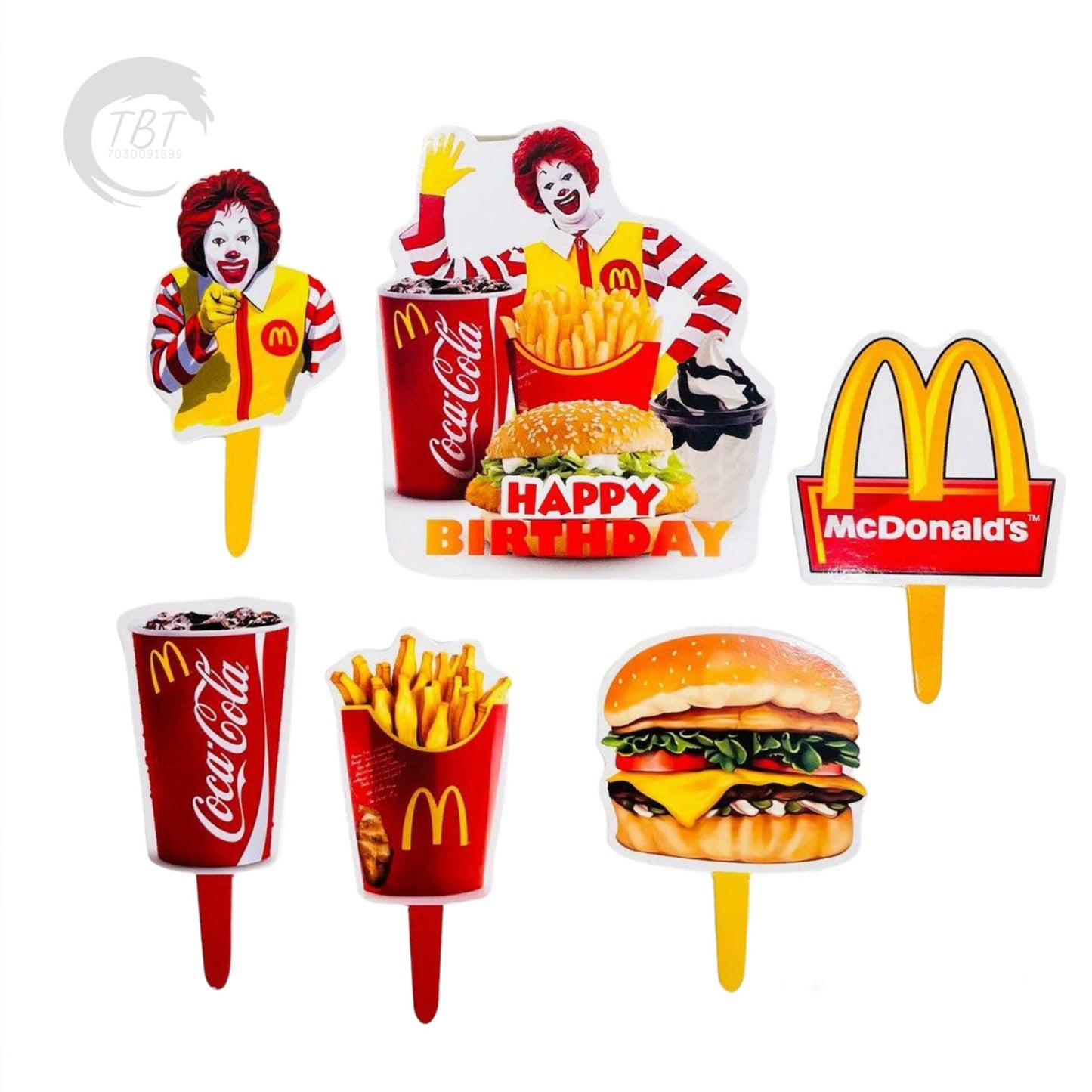 McDonald's Paper Theme Topper Set