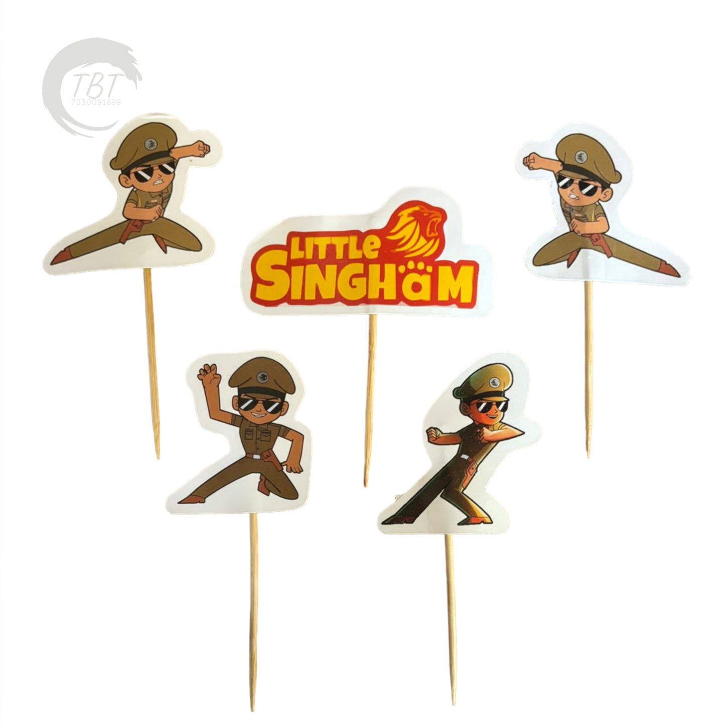 Little Singham Paper Theme Topper Set