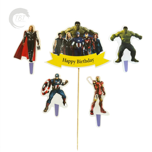 Avenger Paper Theme Topper Set