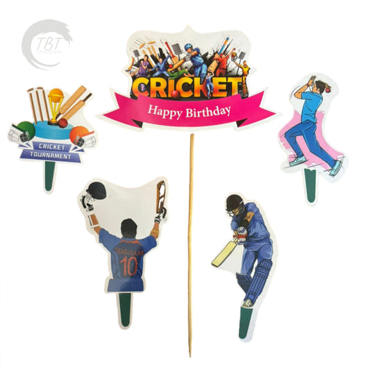 Cricket Paper Theme Topper Set