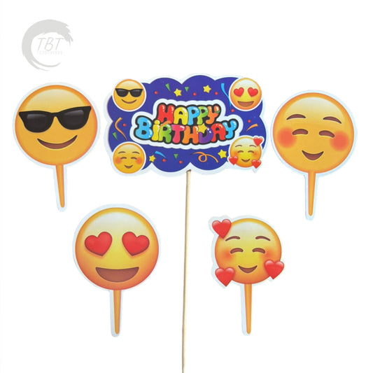 Emoji Paper Theme Topper Set