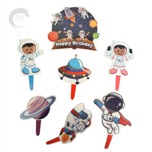 Space Paper Theme Topper Set