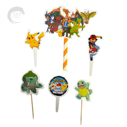 Pokemon Paper Theme Topper Set