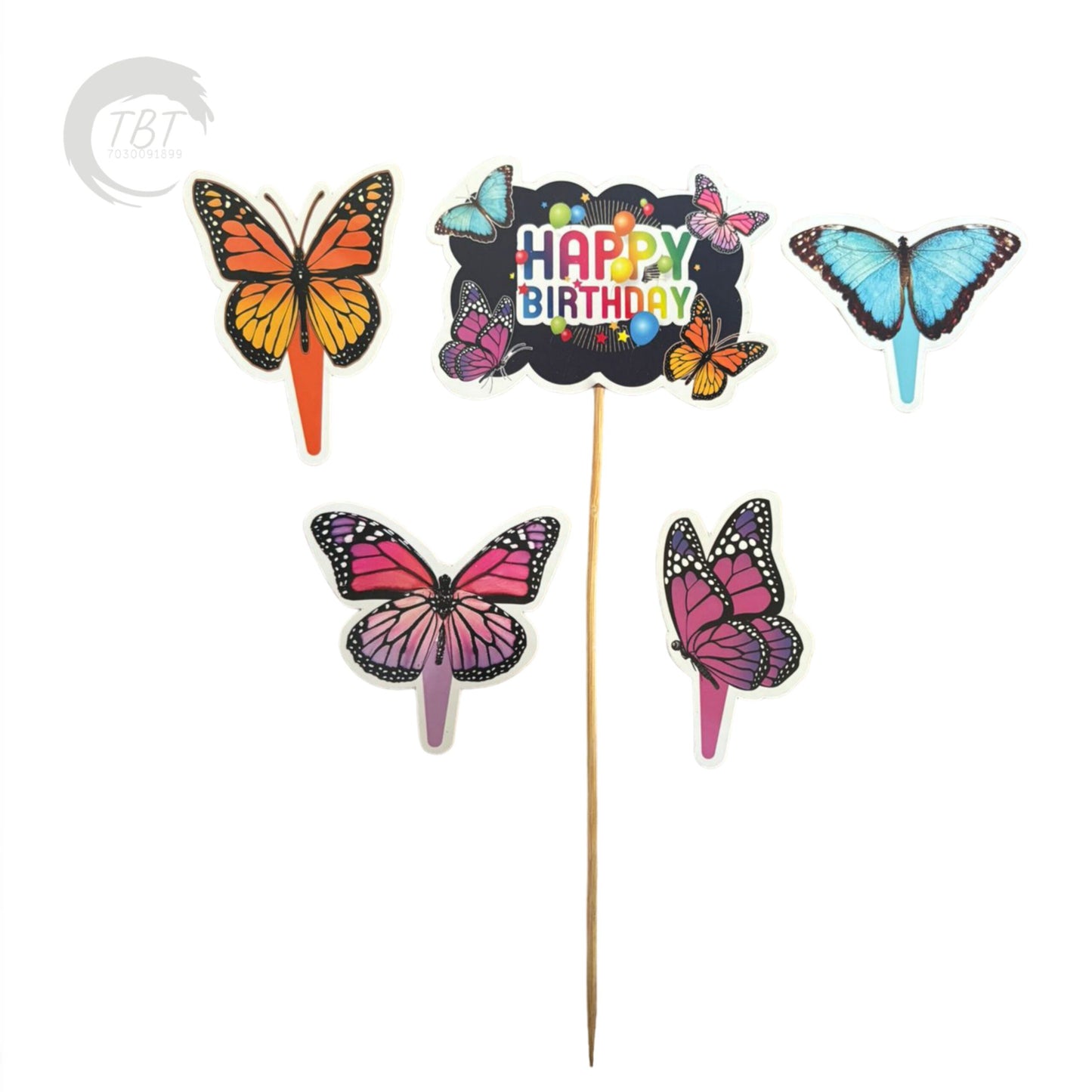 Butterfly Paper Theme Topper Set #2