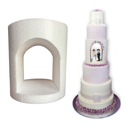 Arch Hole Round Cake Dummy 8X9 Inch