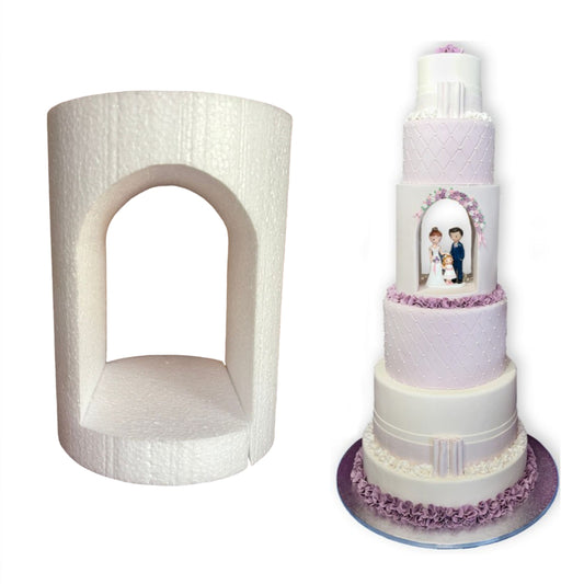 Arch Hole Round Cake Dummy 6X8 Inch