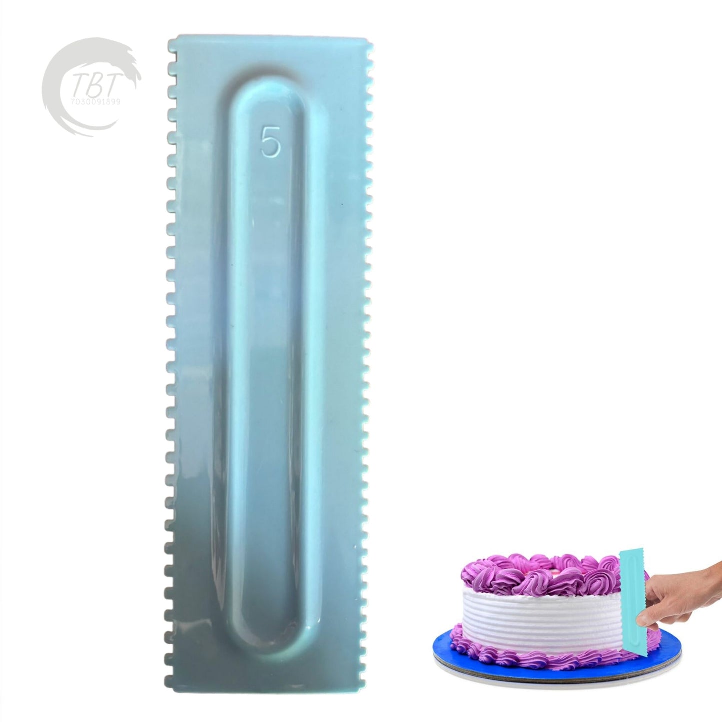 Tall Cake Comb Scraper #6