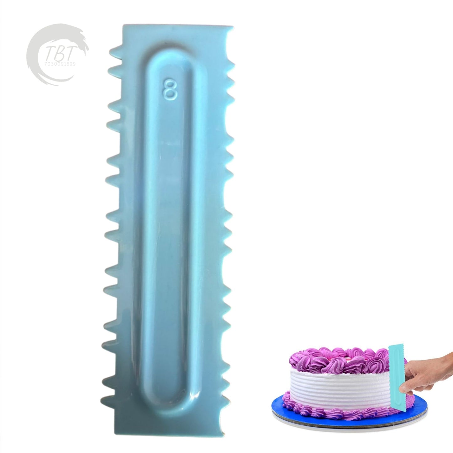 Tall Cake Comb Scraper #3