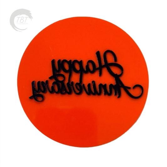 Happy Anniversary Fondant Embosser Stamp #1