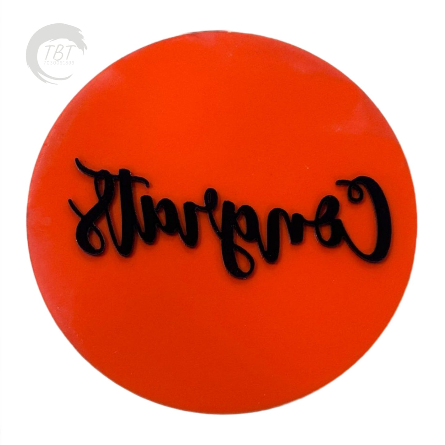 Congrats Embosser Fondant Stamp