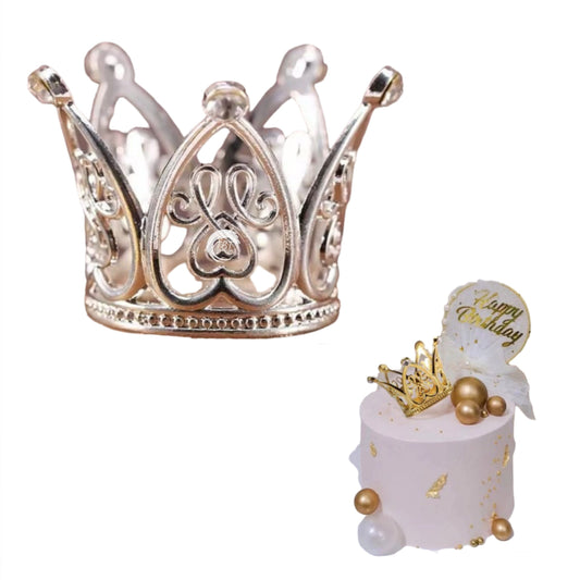 Silver Mini Cake Crown #1