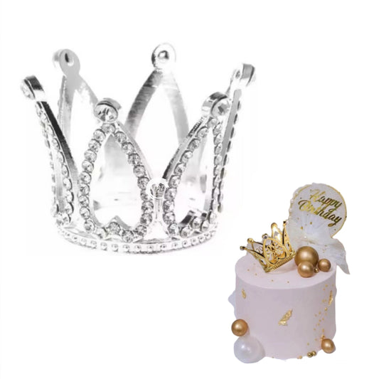 Silver Mini Cake Crown #2