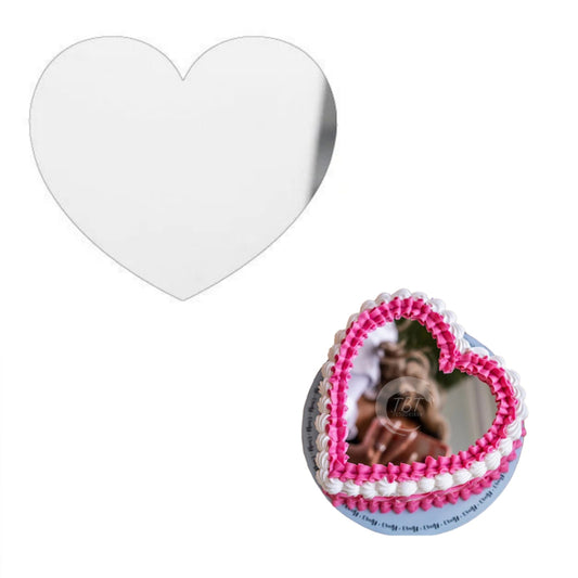 Acrylic Heart Selfie Mirror 6 Inch