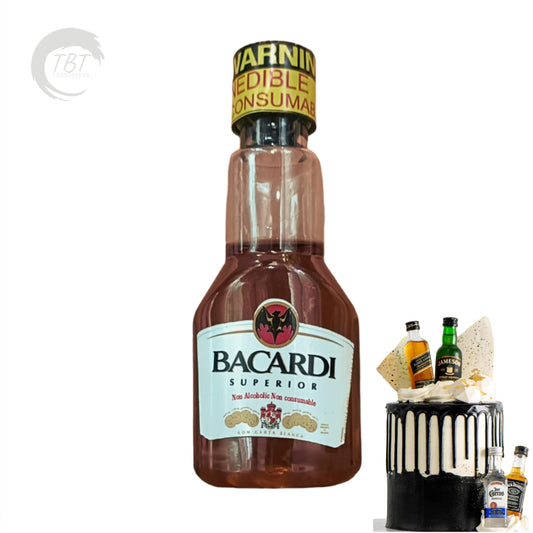 Bacardi Liquor Bottle Miniature Cake Toy