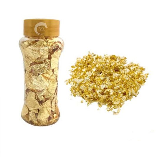 Non Edible Gold Foil Flake Bottle