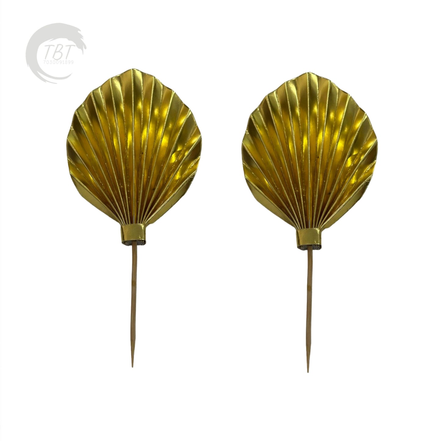 Paper Palm Leaf Cake Topper #8 (Set of 2)
