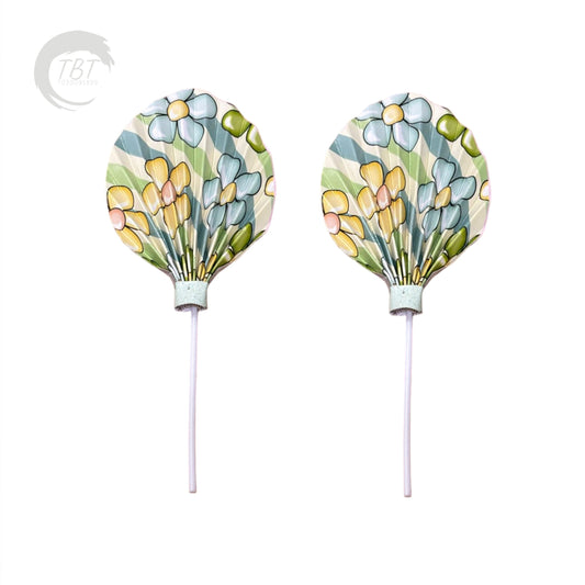 Paper Palm Leaf Cake Topper #1 (Set of 2)