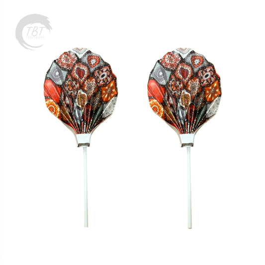 Paper Palm Leaf Cake Topper #3 (Set of 2)