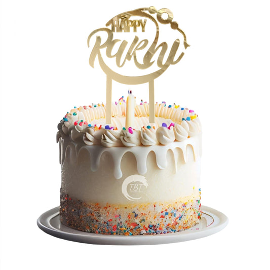 Happy Rakhi Acrylic Cake Topper #3