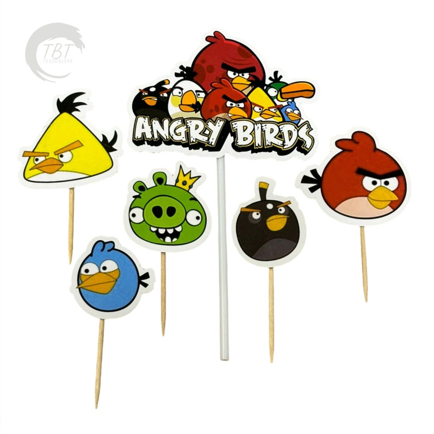 Angry Birds Paper Theme Topper Set