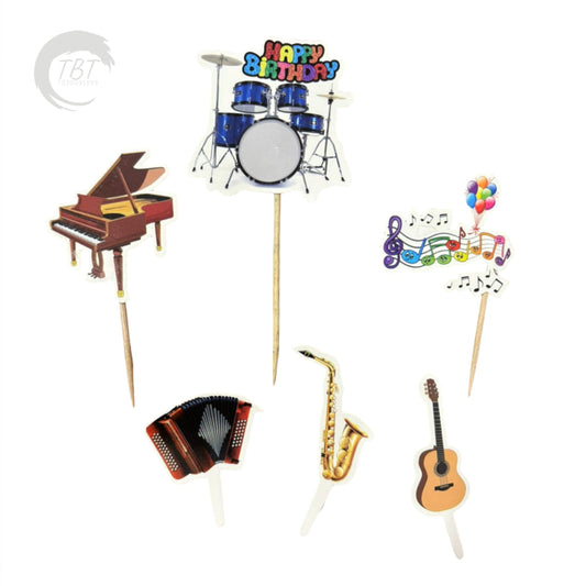 Musical Instruments Paper Theme Topper Set