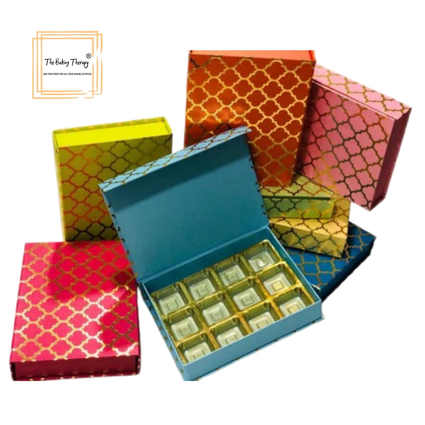 12 Cavity Foldable Rigid Chocolate Box With Magnetic Flap #2