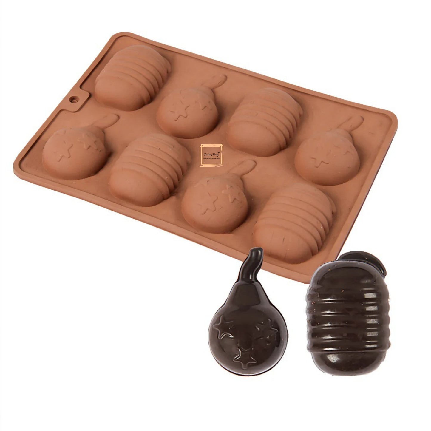 8 Cavity Anar And Sutli Rassi Bomb Shape Mold Silicone Chocolate Mold