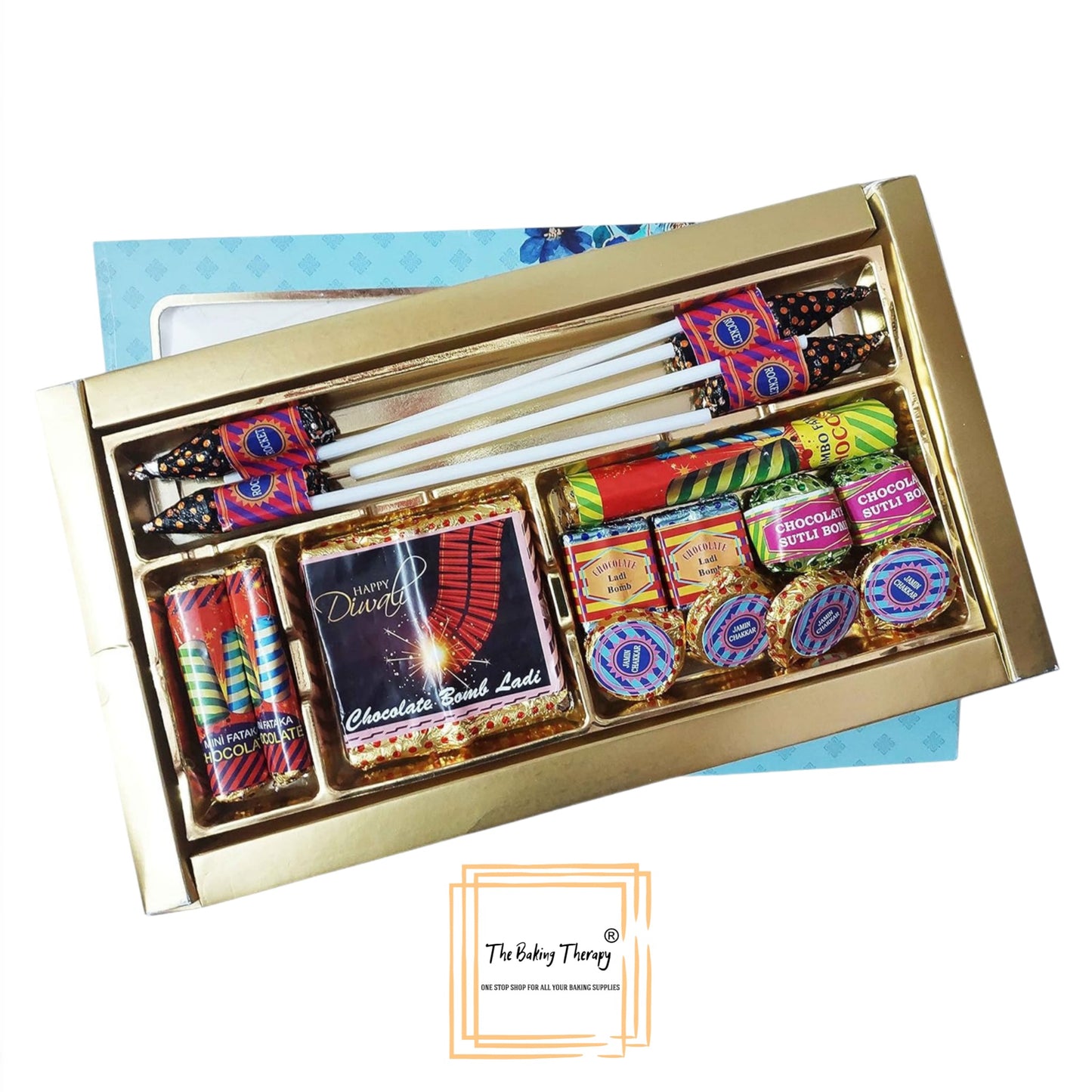 Diwali Cracker Chakri Chocolate Stickers