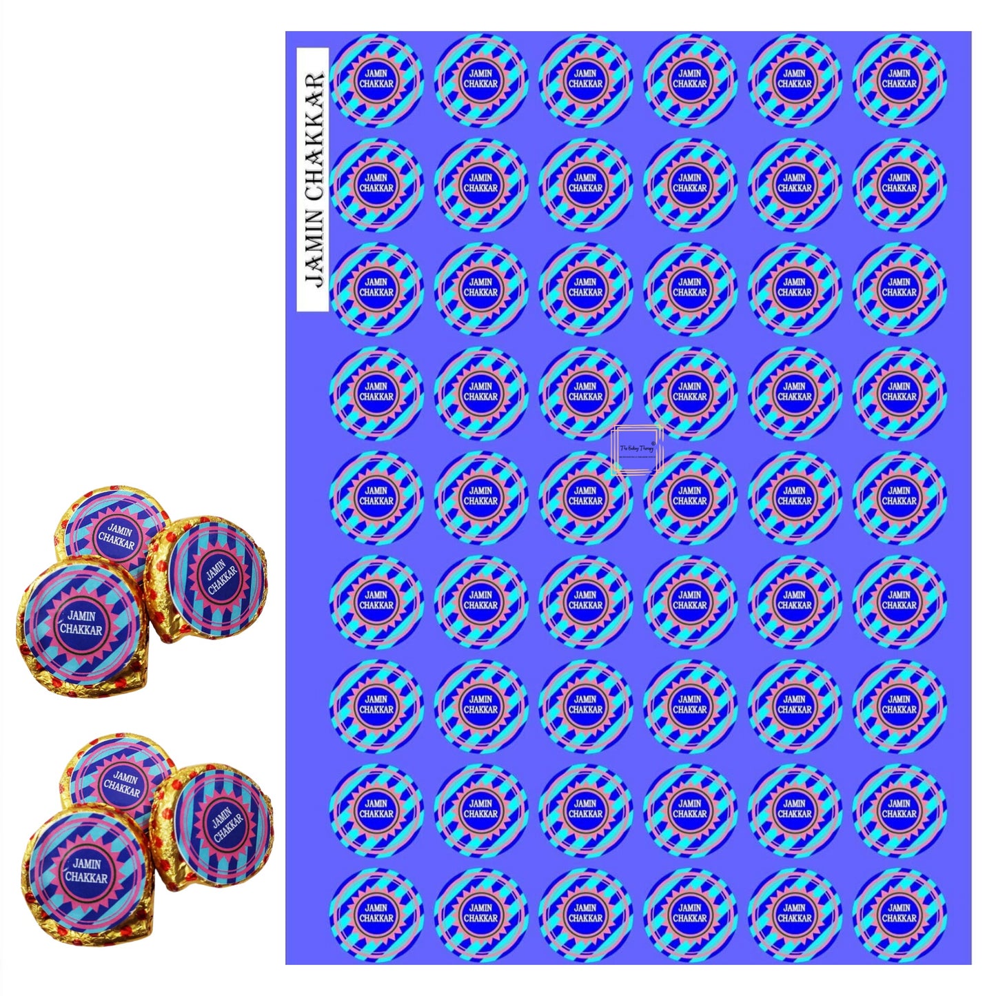 Diwali Cracker Chakri Chocolate Stickers