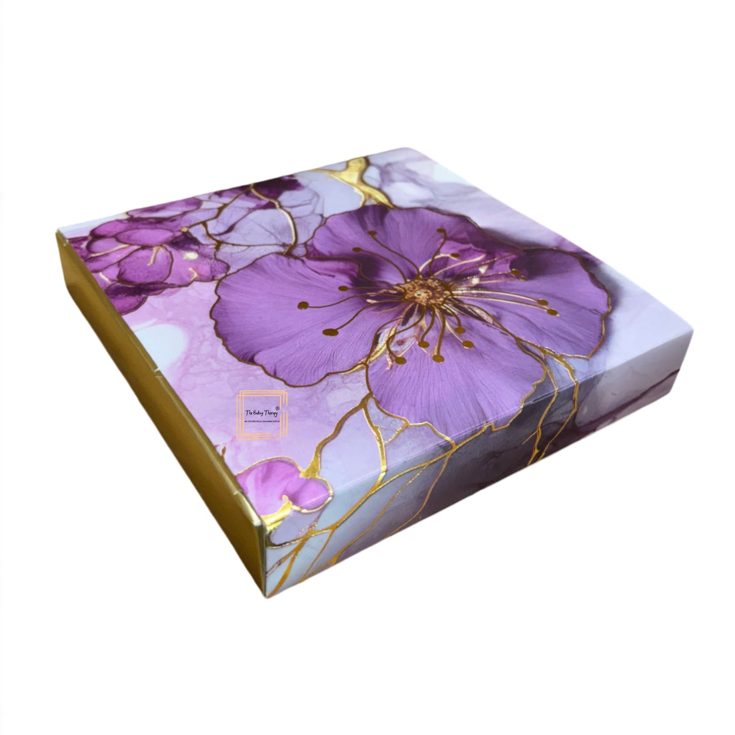 9 Cavity Hard Floral Chocolate Box Without Cavity - #1