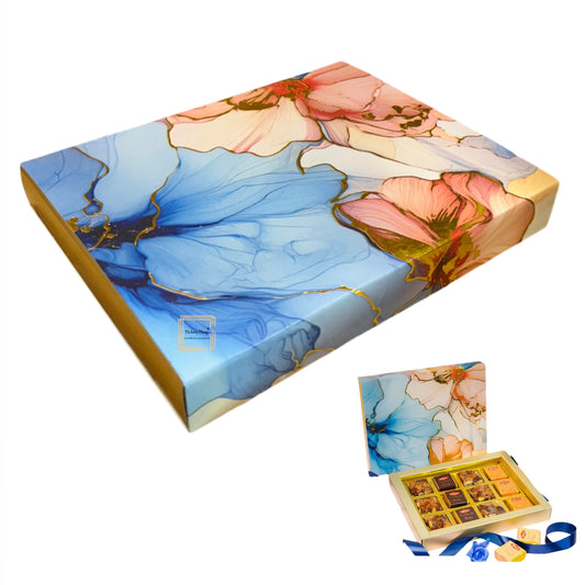 12 Cavity Hard Floral Chocolate Box Without Cavity - #2