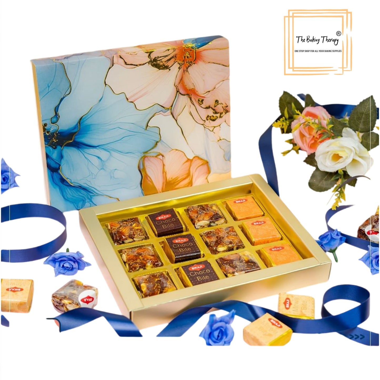 12 Cavity Hard Floral Chocolate Box Without Cavity - #2
