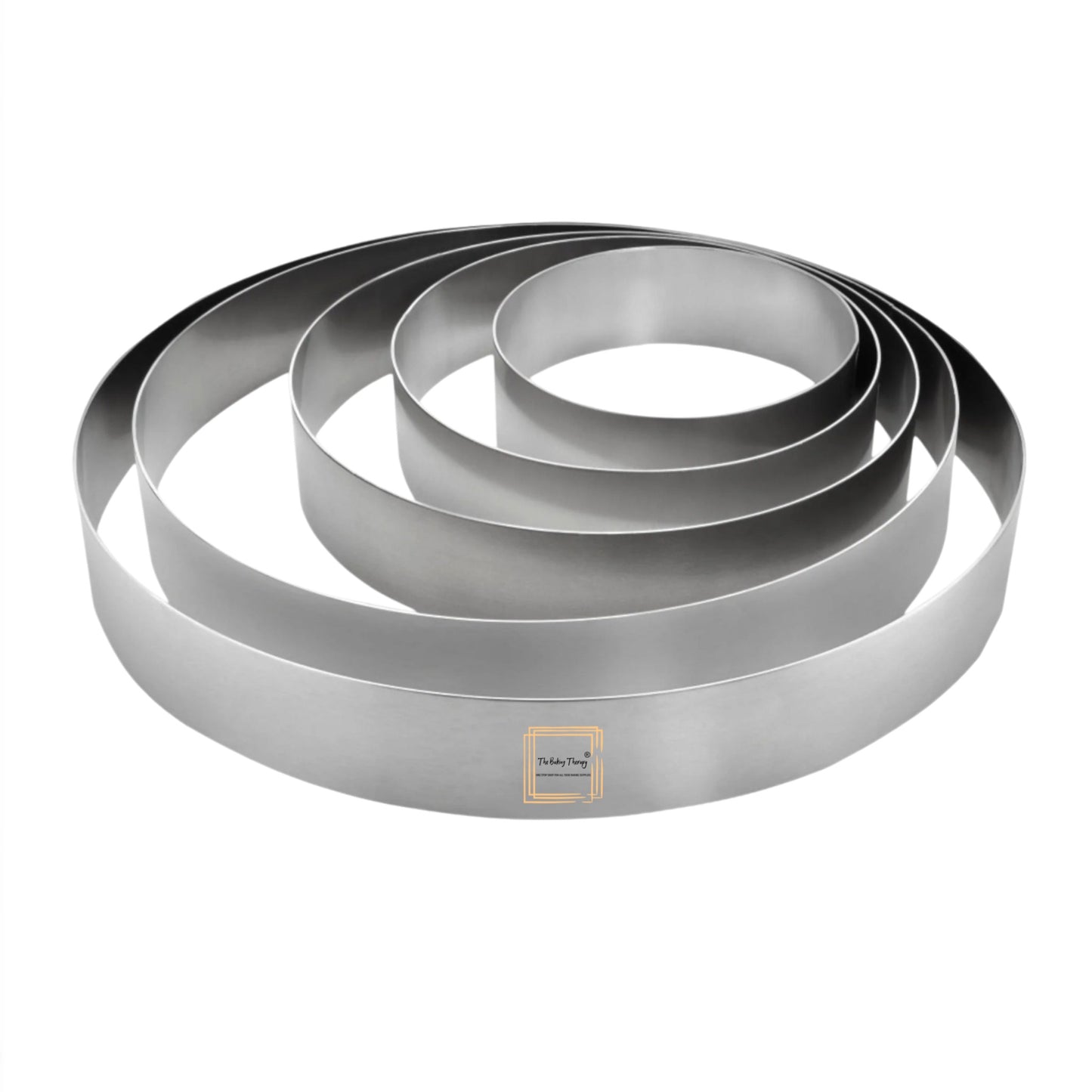 Round Stainless Steel Cake Ring 8x2 Inch