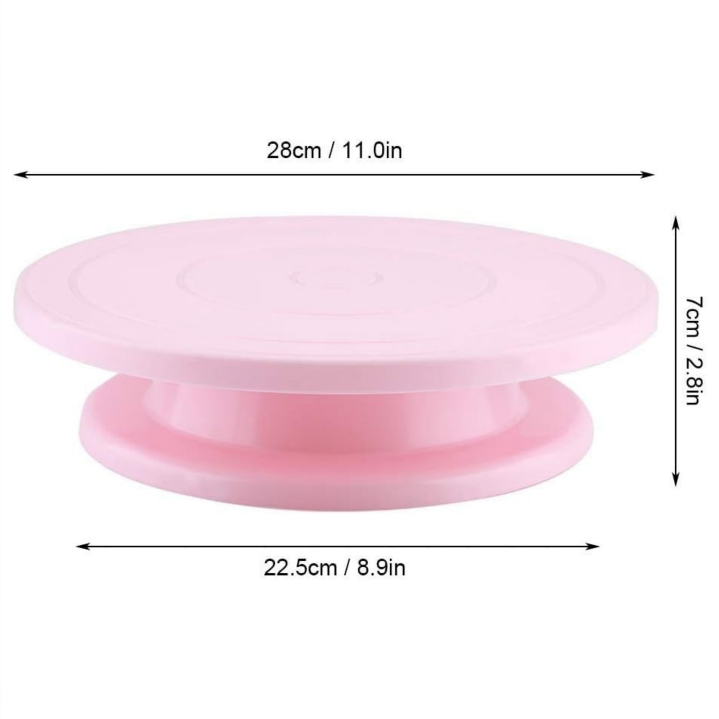 Plastic Rotating Cake Turntable 28Cm