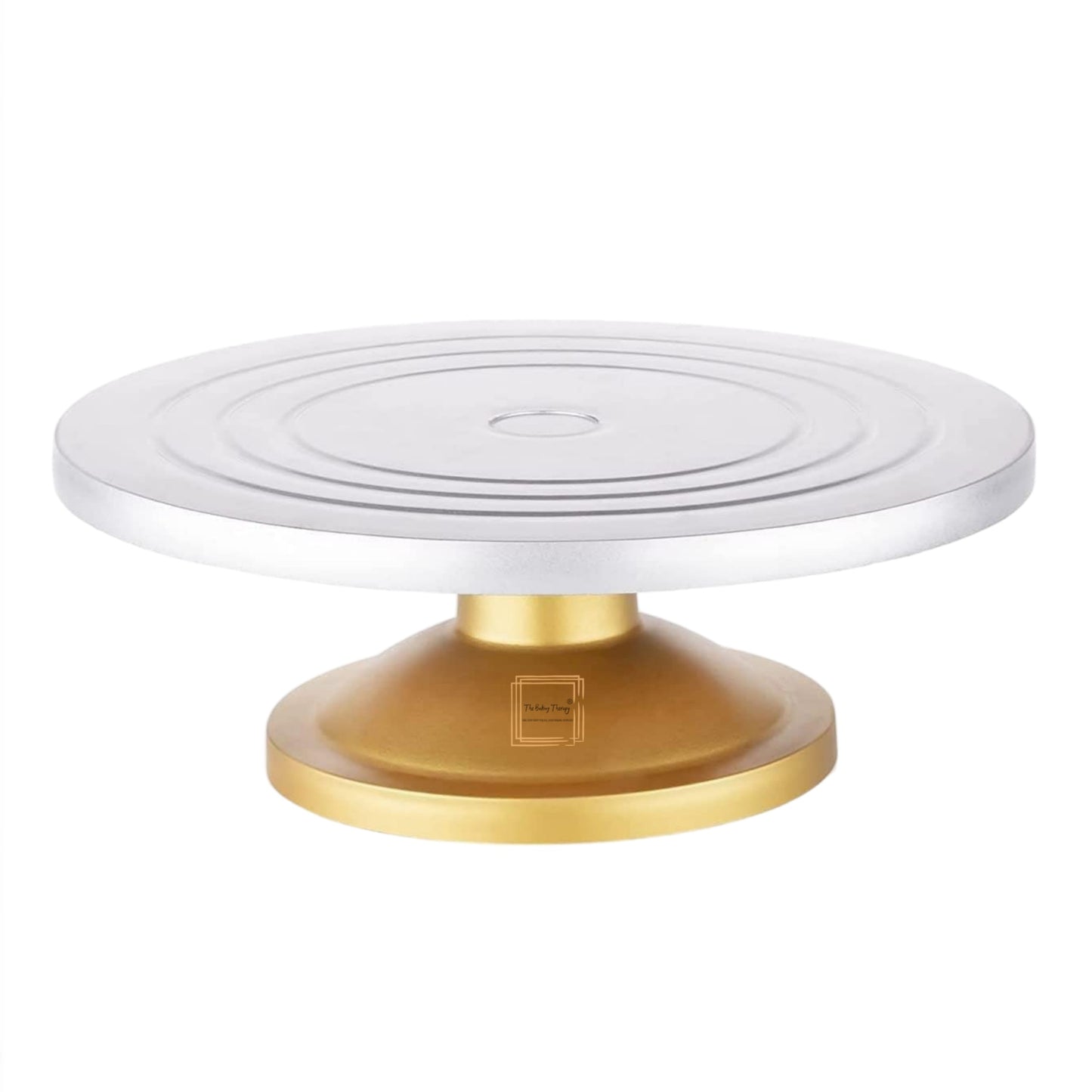 Heavy Quality Rotating Golden Silver fiber Cake Turntable 30cm